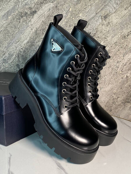 Мужские ботинки Prada мужской кожа черный 169285-3