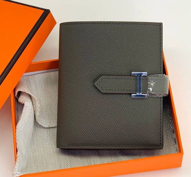 Кошелек Hermès женский кожа графитовый 103062