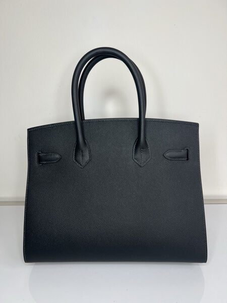 Сумка Hermès Birkin 30 женский кожа графитовый 139367-3