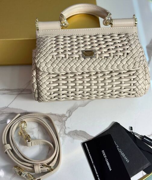 Сумка Dolce & Gabbana женский кожа бежевый 156130