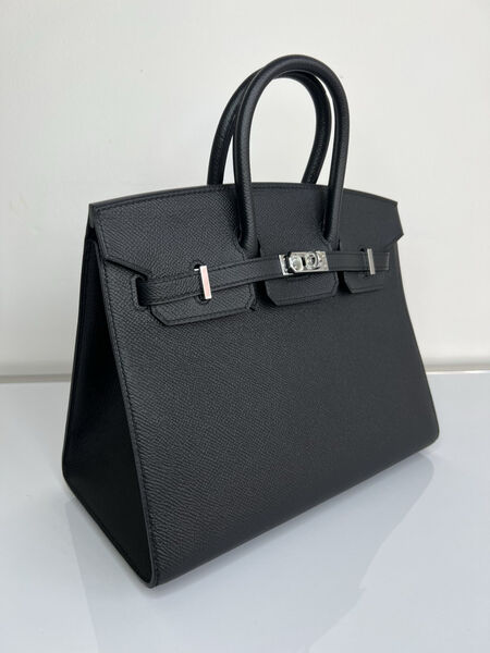 Сумка Hermès Birkin 25 женский кожа черный 139364-2
