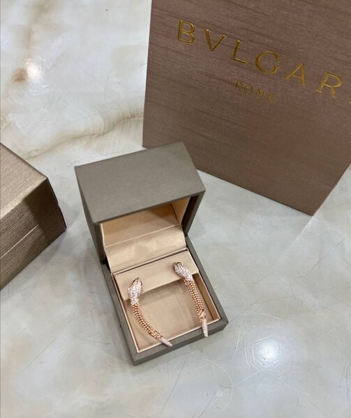 Серьги Bvlgari бронзовый 176059-2