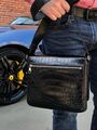 Мужская сумка мессенджер Louis Vuitton мужской кожа черный 41190-4