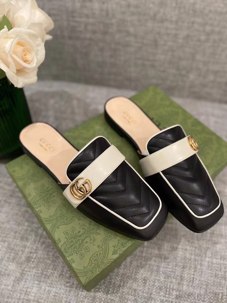 Мюли Gucci женский кожа черный 54780-2
