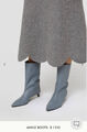 Сапоги Jil Sander женский кожа графитовый 127522-3