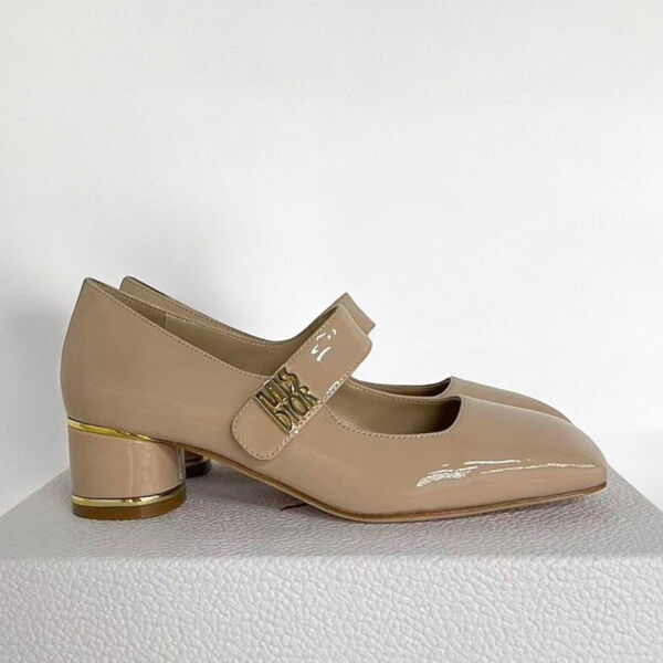 Туфли Christian Dior женский кожа бежевый 167931-2