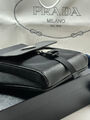 Мужская сумка слинг Prada мужской кожа черный 121361-5