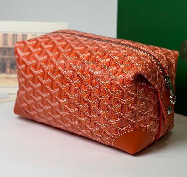 Косметичка Goyard женский кожа оранжевый 156910
