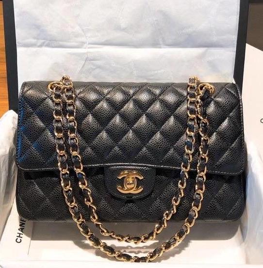 Сумка Chanel Jumbo (30 Cm) женский кожа черный 73799