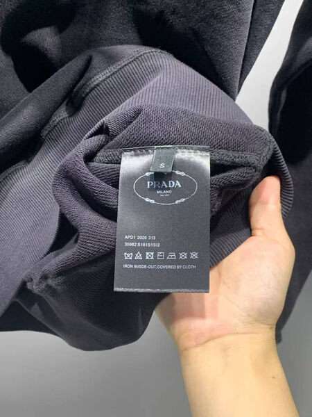 Мужской свитшот Prada мужской графитовый 171557-8