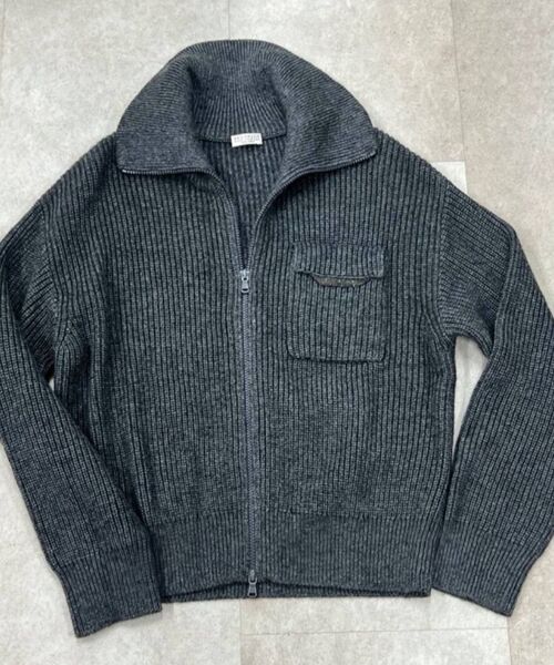 Кардиган Brunello Cucinelli женский вязаная ткань графитовый 200903