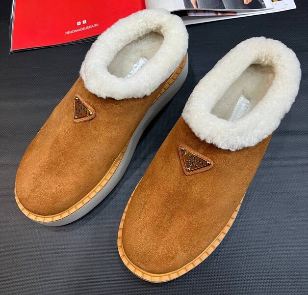 Угги Prada женский замша бежевый 162726