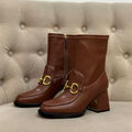 Ботильоны Gucci женский кожа 122987-3