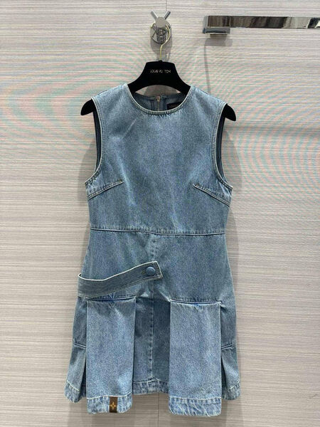 Платье Louis Vuitton женский болотный 146022-2