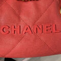 Сумка Chanel 22 женский кожа оранжевый 126350-3
