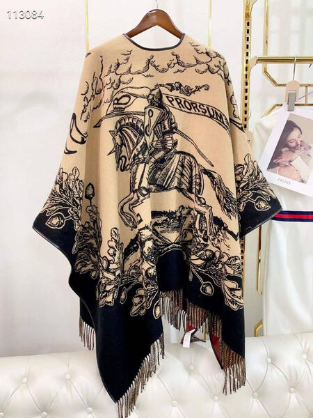 Пончо Burberry женский бежевый 125678-4