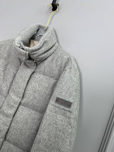Пуховик Brunello Cucinelli женский графитовый 167032-3