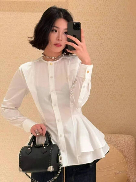 Блузка Louis Vuitton женский белый 201900-2