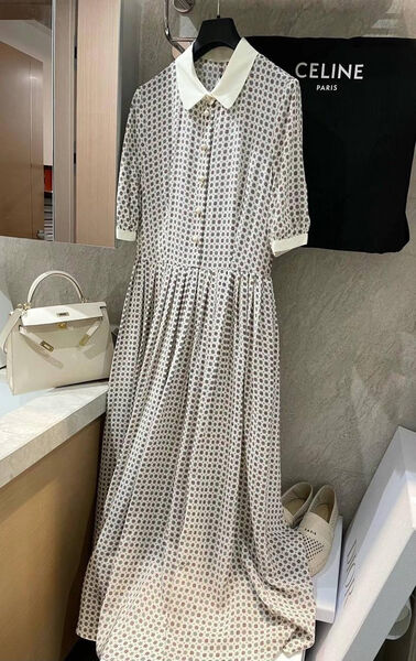 Платье Celine женский серебристый 151575