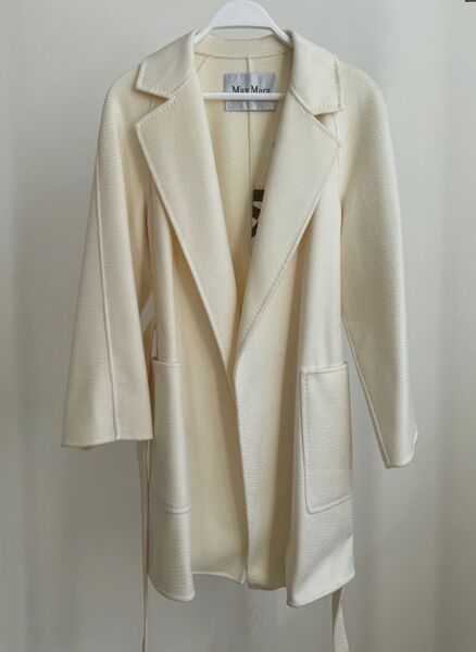 Пальто Max Mara женский шерсть белый 160359