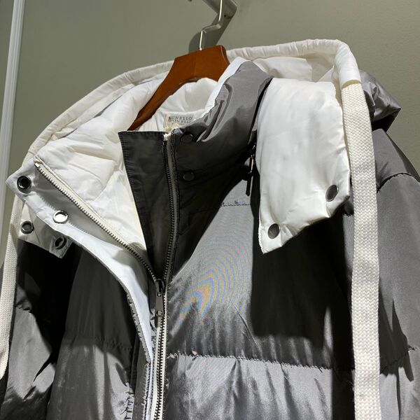 Пуховик Brunello Cucinelli женский графитовый 62292-9