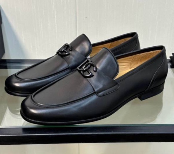 Мужские лоферы Dolce & Gabbana мужской кожа черный 145415