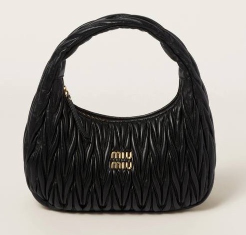 Сумка Miu Miu Wander женский кожа черный 142714