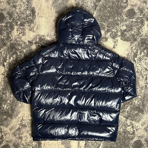 Мужской пуховик Moncler мужской синий 171408-4