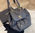 Рюкзак Chanel женский кожа черный 97015-1