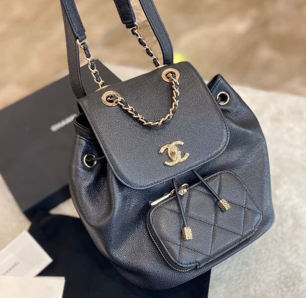 Рюкзак Chanel женский кожа черный 97015