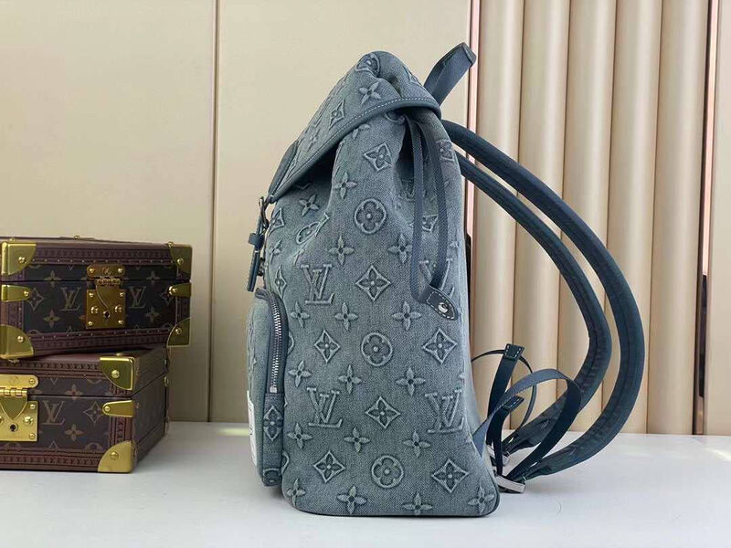 Мужской рюкзак Louis Vuitton мужской джинса графитовый 145924-2