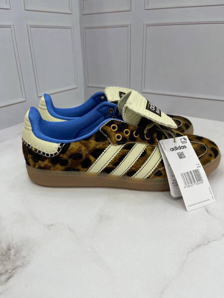 Кеды Adidas & Wales Bonner женский замша леопардовый 143550-2