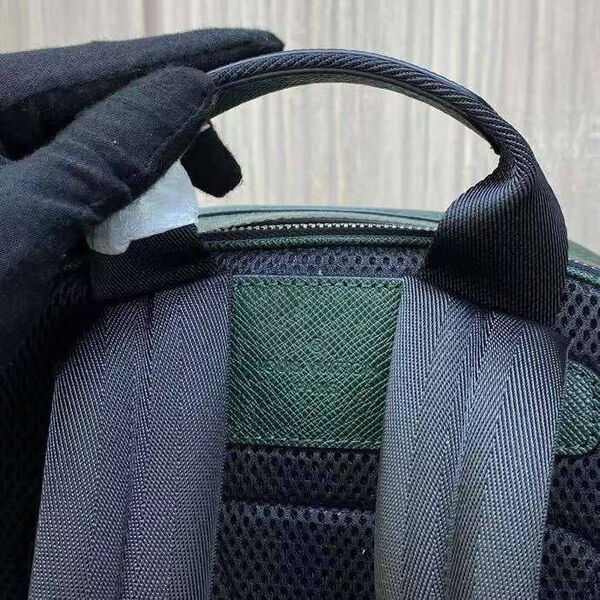 Мужской рюкзак Louis Vuitton мужской кожа болотный 121199-8