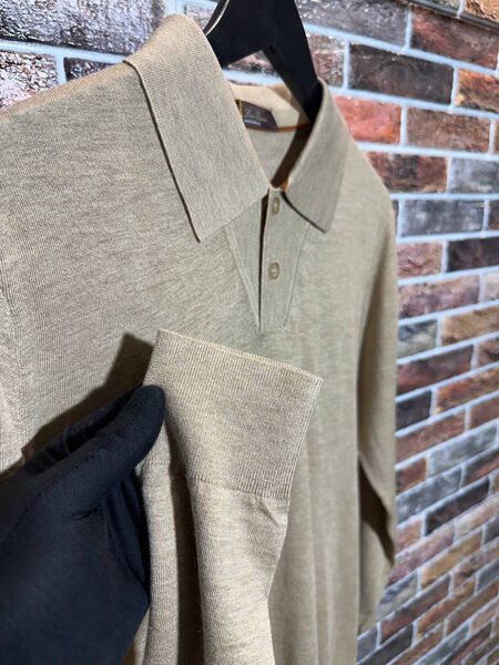 Мужское поло Loro Piana мужской графитовый 158796-5
