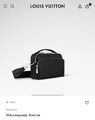 Мужская сумка мессенджер Louis Vuitton мужской кожа черный 167084-6