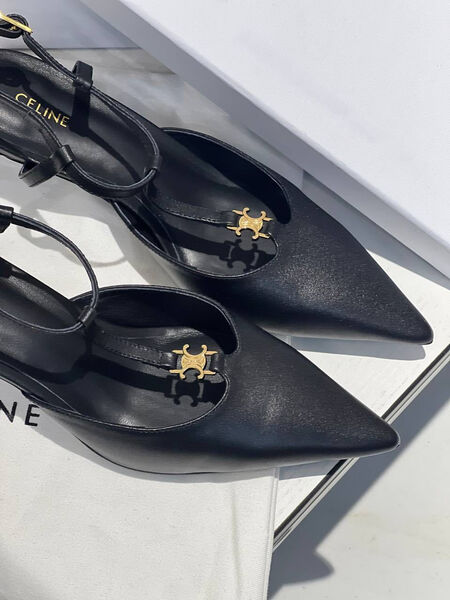 Туфли Celine женский кожа черный 104909-3