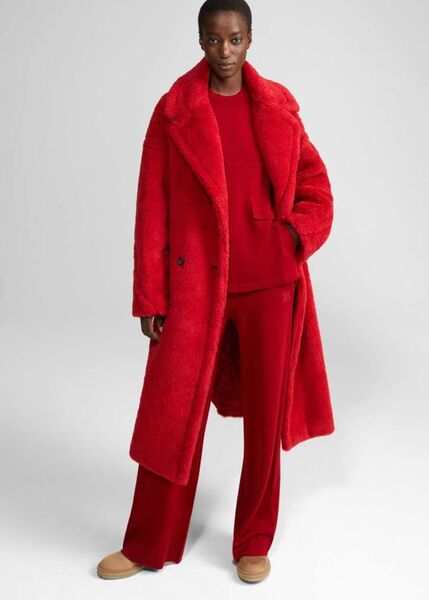 Шуба Max Mara женский бордовый 91278-3