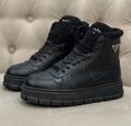 Ботинки Prada женский кожа черный,серебристый 130236