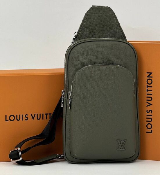 Мужская сумка слинг Louis Vuitton мужской кожа болотный 196115
