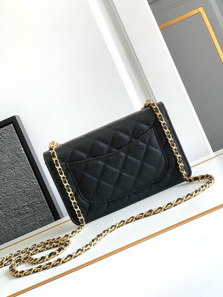 Сумка Chanel женский кожа черный 195081-2