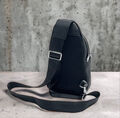 Мужская сумка слинг Gucci мужской кожа черный 123793-2