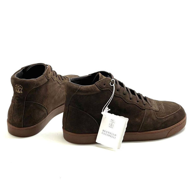 Мужские кеды Brunello Cucinelli мужской замша 128048-3