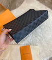 Клатч Louis Vuitton женский канва графитовый 97002-3