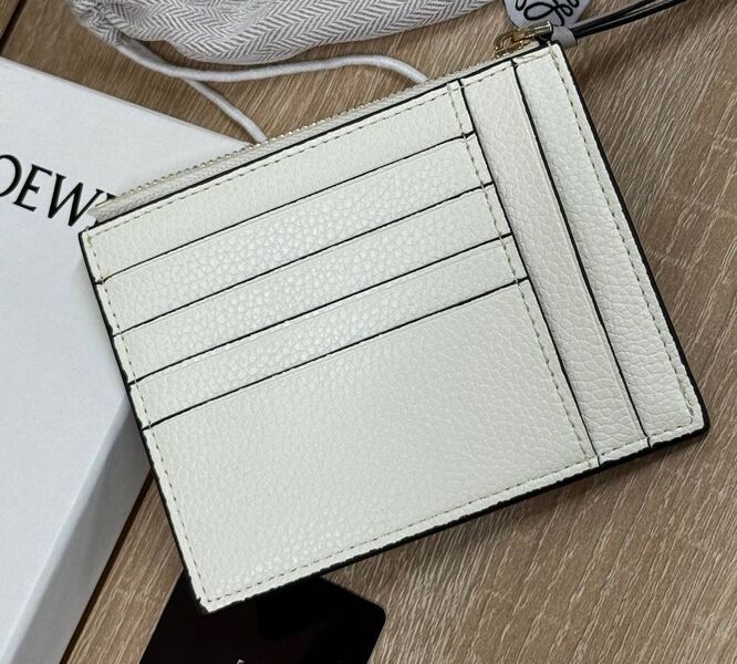 Картхолдер Loewe мужской кожа белый 195490