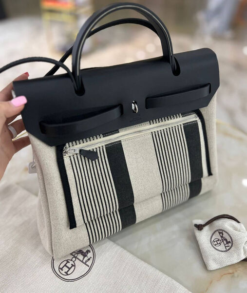 Сумка Hermèsherbag Zip женский кожа черный 123154-2