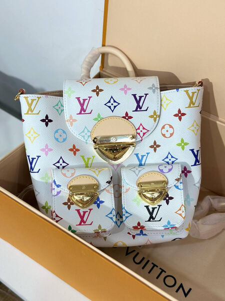Рюкзак Louis Vuitton женский кожа белый 179908-3
