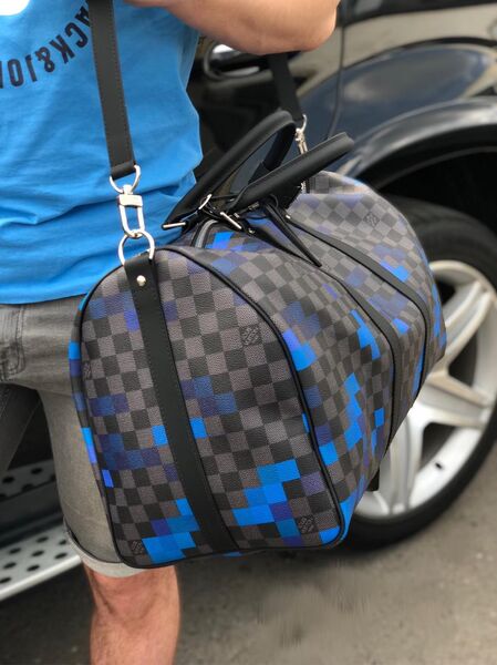 Дорожная сумка Louis Vuitton мужской канва графитовый 19181-6