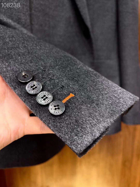 Мужской пиджак Hermès мужской графитовый 130609-9