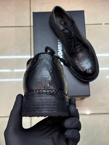 Мужские туфли Dolce & Gabbana мужской кожа черный 169493-5