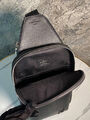 Мужская сумка слинг Louis Vuitton мужской кожа черный 134429-16